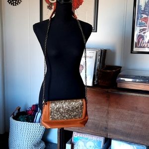 Street Level Vegan Brown Leather Bag